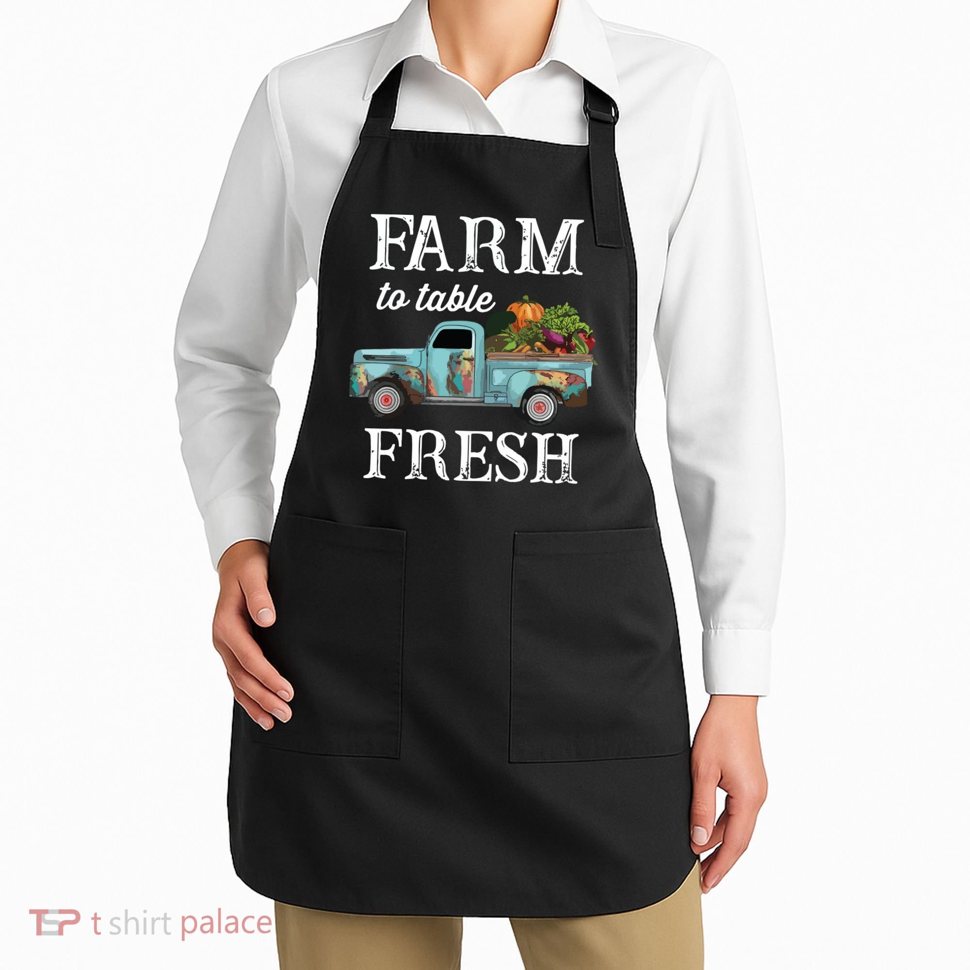 Farm Vegetables Truck Farm To Table Fresh Apron