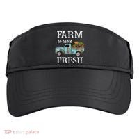 Farm Vegetables Truck Farm To Table Fresh Adult Drive Performance Visor thumb 0