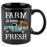 Farm Vegetables Truck Farm To Table Fresh 11oz C Handle Ceramic Mug thumb 0