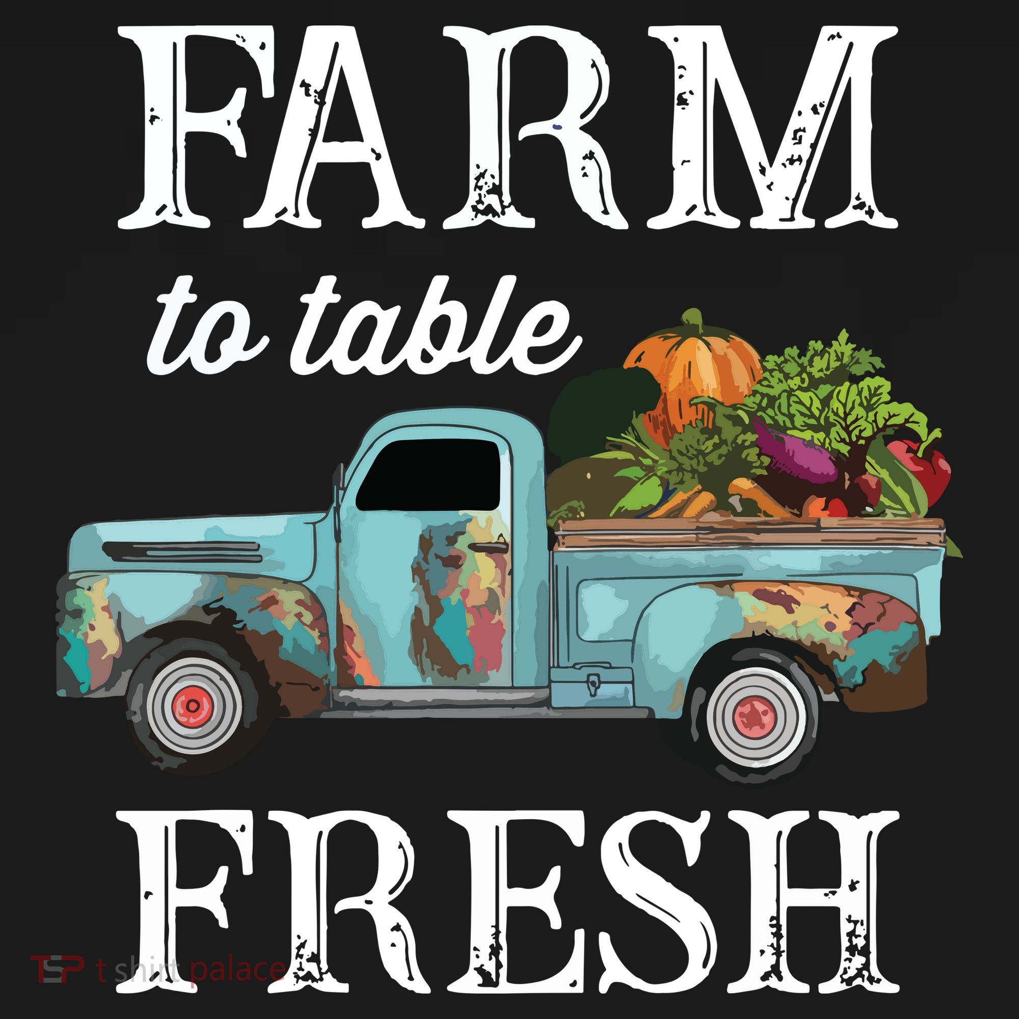 Farm Vegetables Truck Farm To Table Fresh Polo