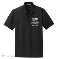 Farm Vegetables Truck Farm To Table Fresh Dry Zone Grid Polo thumb 0
