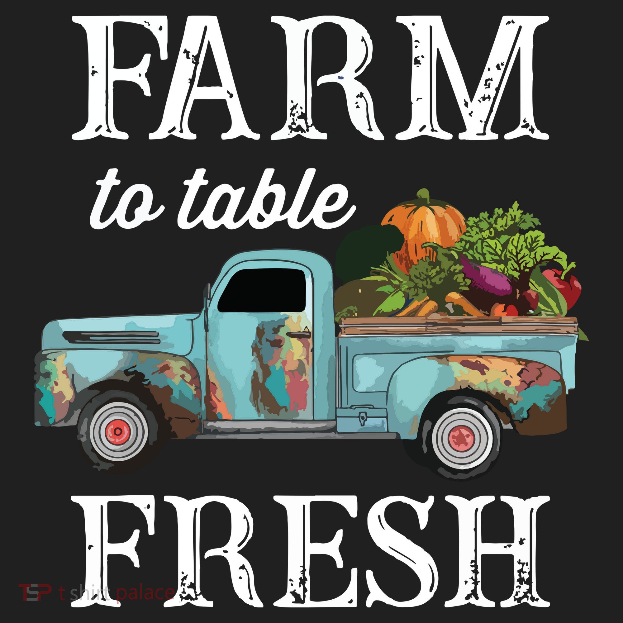 Farm Vegetables Truck Farm To Table Fresh Women's Dry Zone Grid Polo