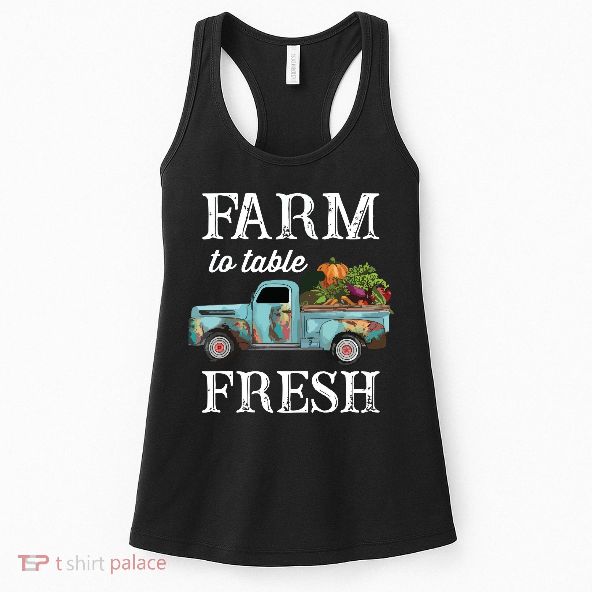 Farm Vegetables Truck Farm To Table Fresh Women's Tank Top