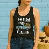 Farm Vegetables Truck Farm To Table Fresh Women's Tank Top thumb 2