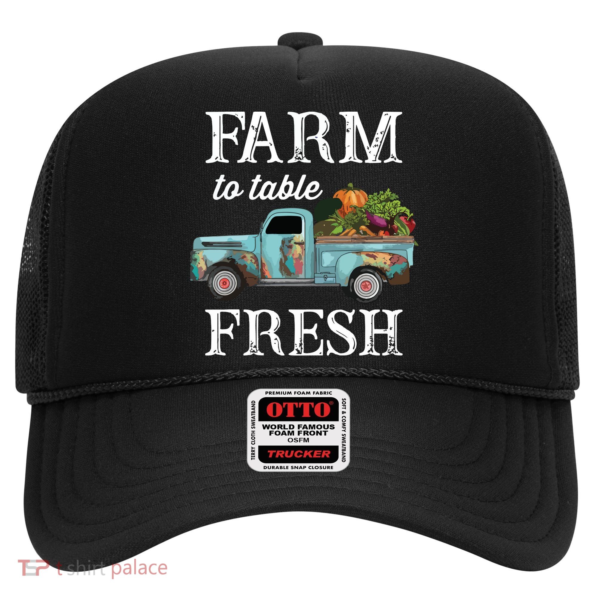 Farm Vegetables Truck Farm To Table Fresh Hat