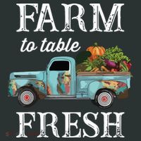 Farm Vegetables Truck Farm To Table Fresh Sweatshirt thumb 2