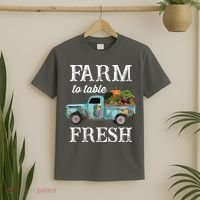 Farm Vegetables Truck Farm To Table Fresh T-Shirt thumb 2