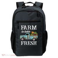 Farm Vegetables Truck Farm To Table Fresh Backpack thumb 0