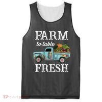 Farm Vegetables Truck Farm To Table Fresh Mesh Reversible Basketball Jersey Tank thumb 0