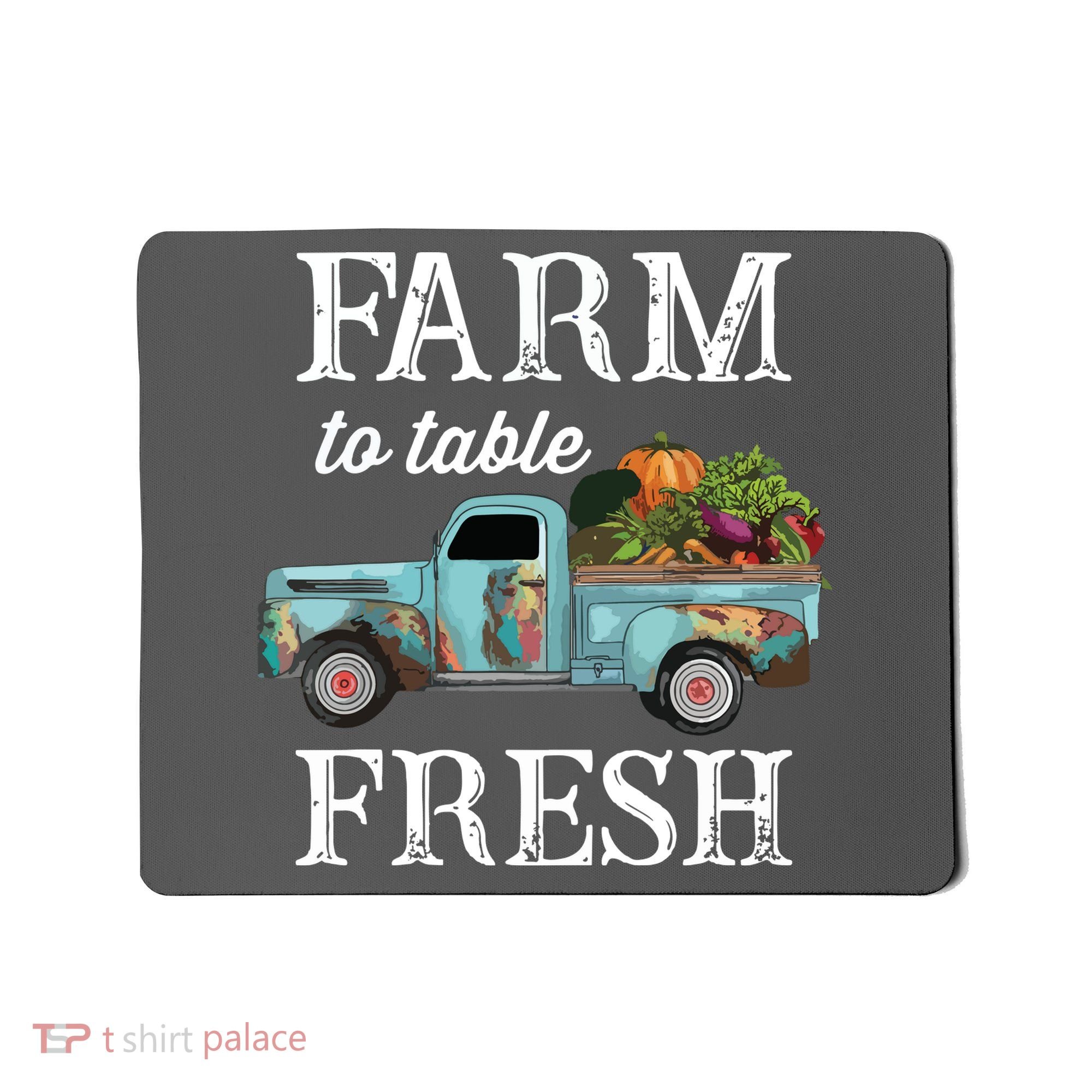 Farm Vegetables Truck Farm To Table Fresh Mousepad