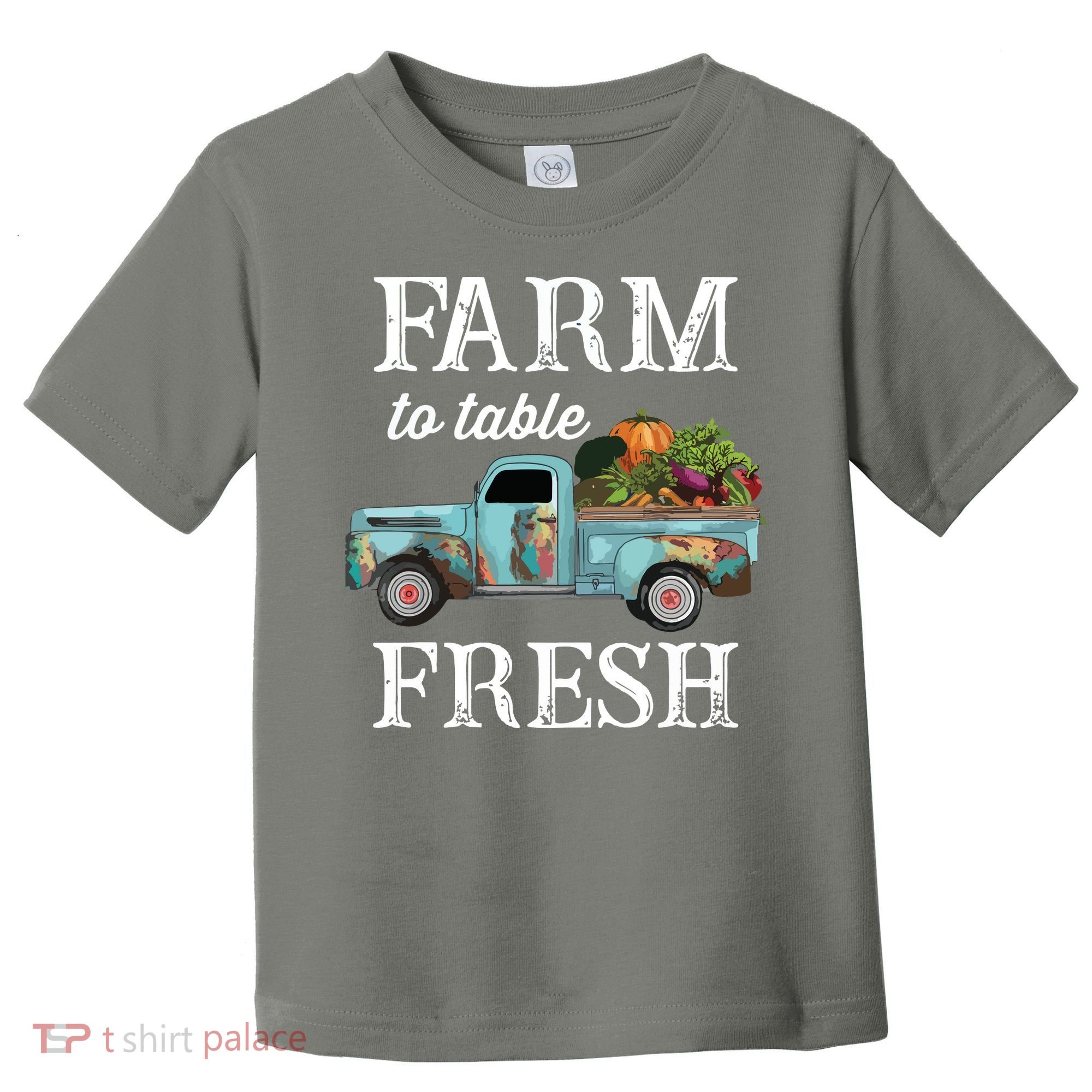 Farm Vegetables Truck Farm To Table Fresh Toddler T-Shirt
