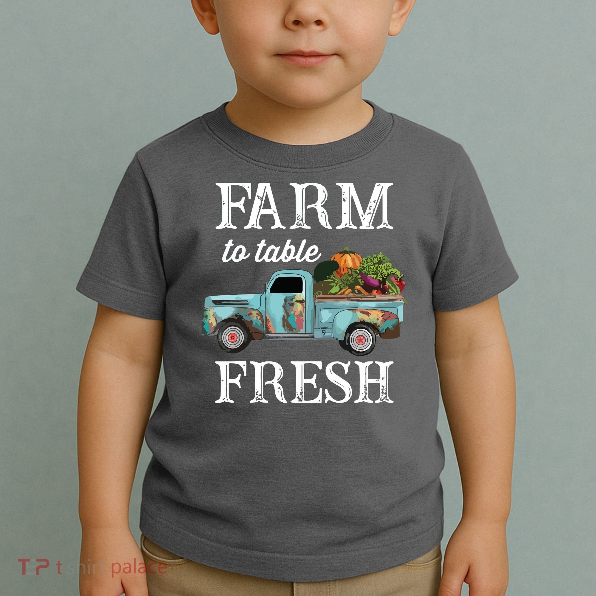 Farm Vegetables Truck Farm To Table Fresh Toddler T-Shirt