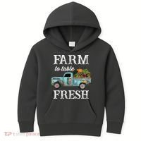 Farm Vegetables Truck Farm To Table Fresh Kids Hoodie thumb 0