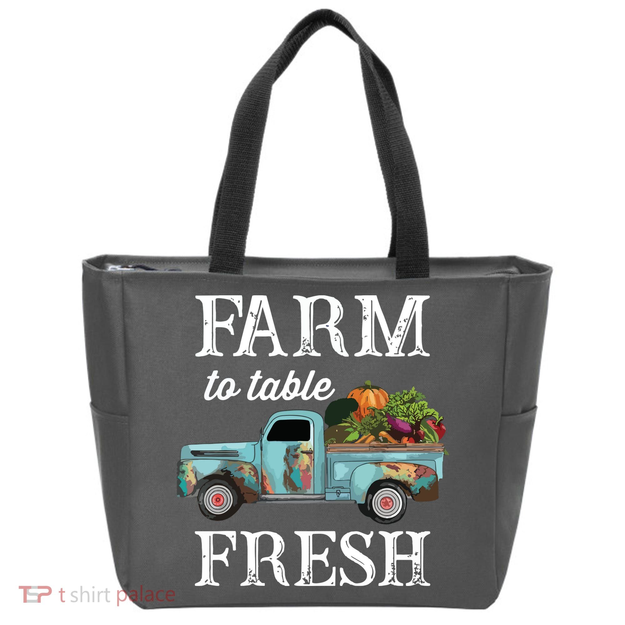 Farm Vegetables Truck Farm To Table Fresh Tote Bag