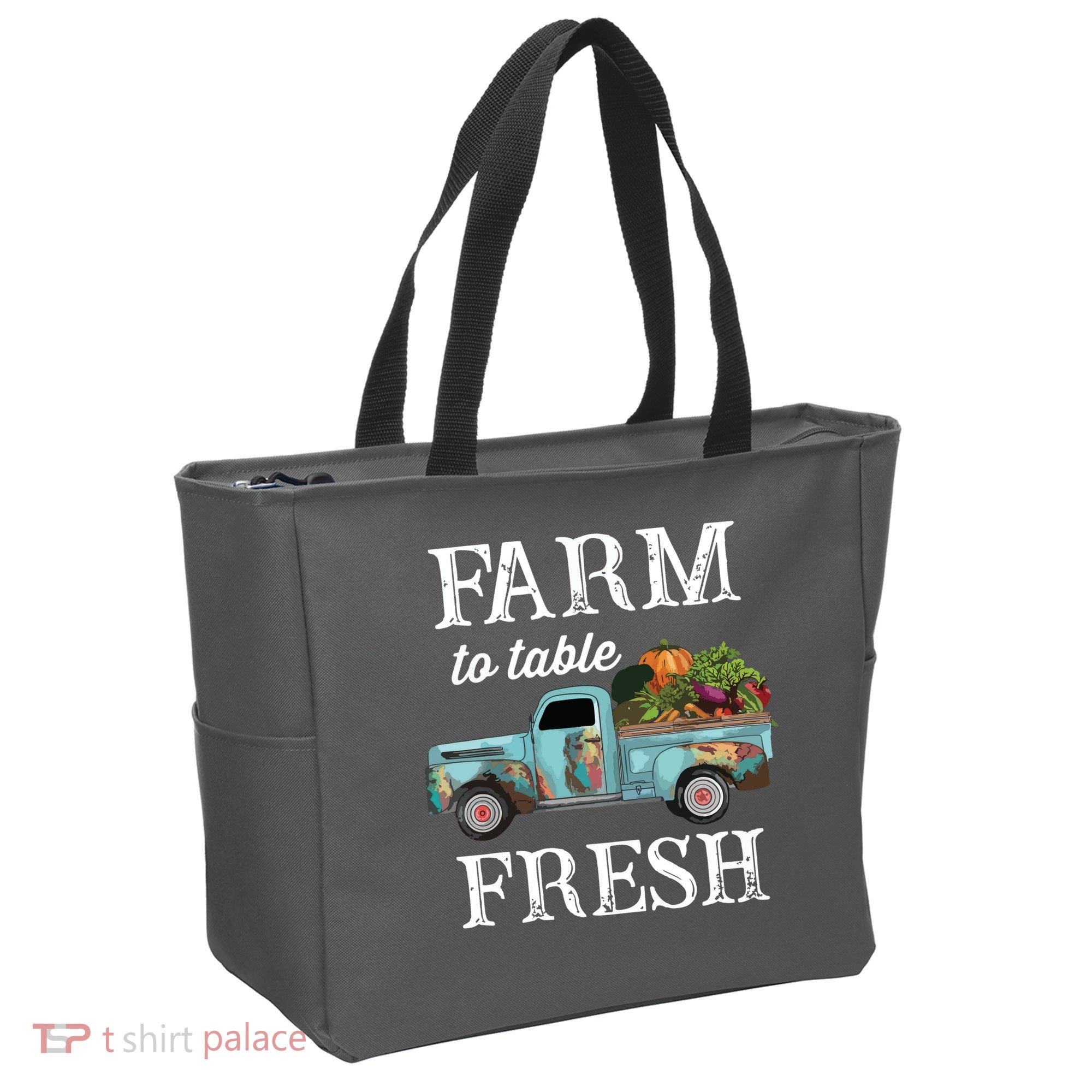 Farm Vegetables Truck Farm To Table Fresh Tote Bag
