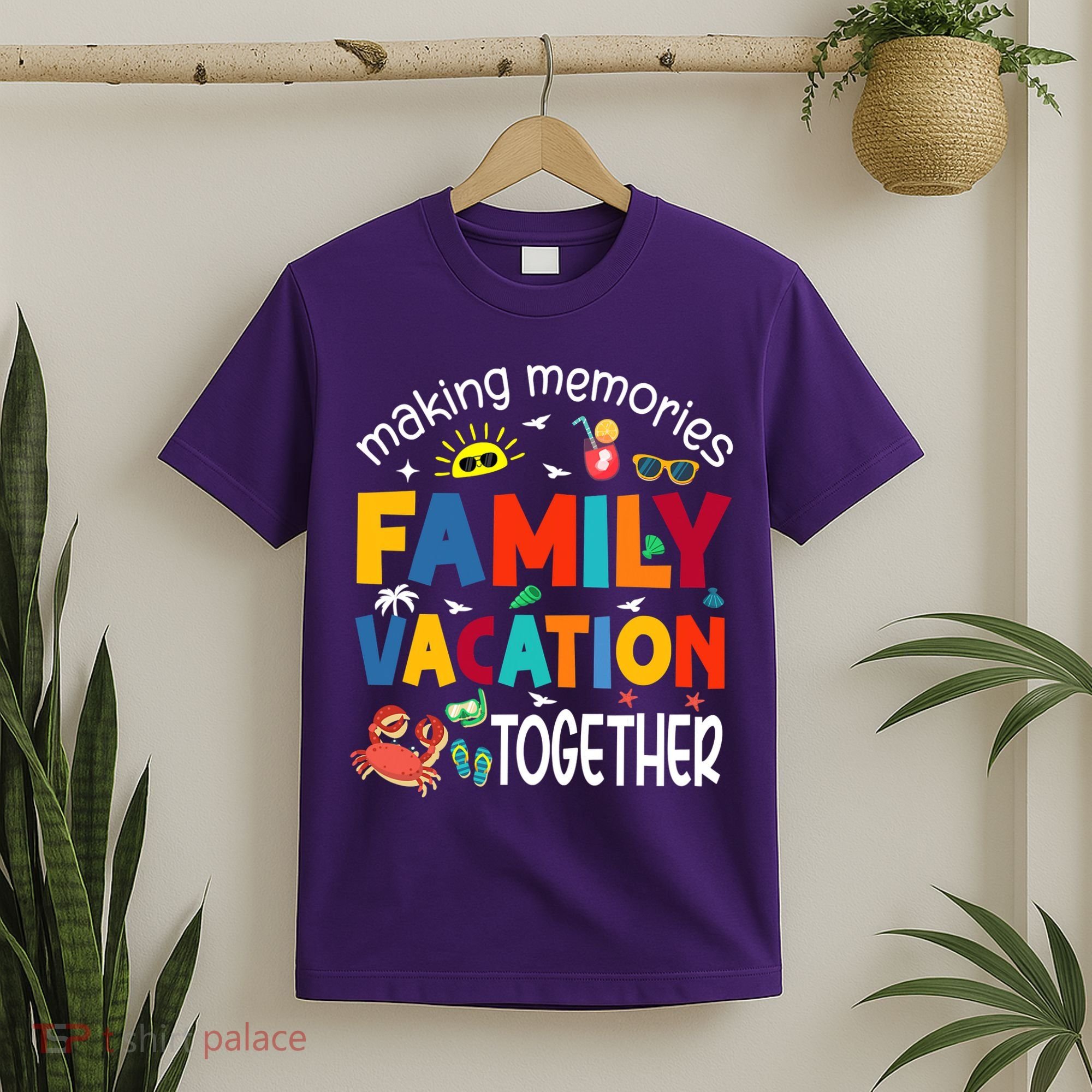 Family Vacation Together Making Memories Matching Family T-Shirt