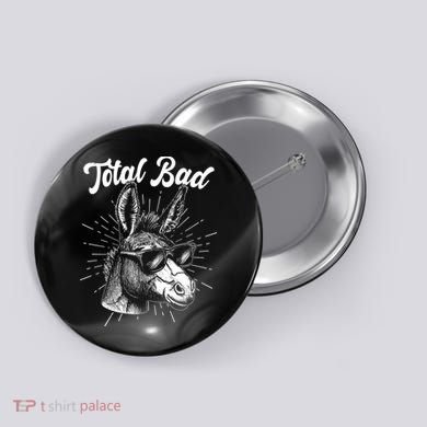 Funny Vintage Total Badass Button