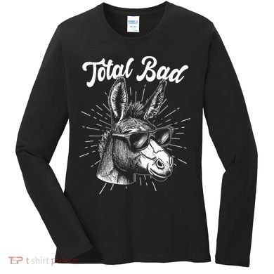 Funny Vintage Total Badass Women's Long Sleeve Shirt