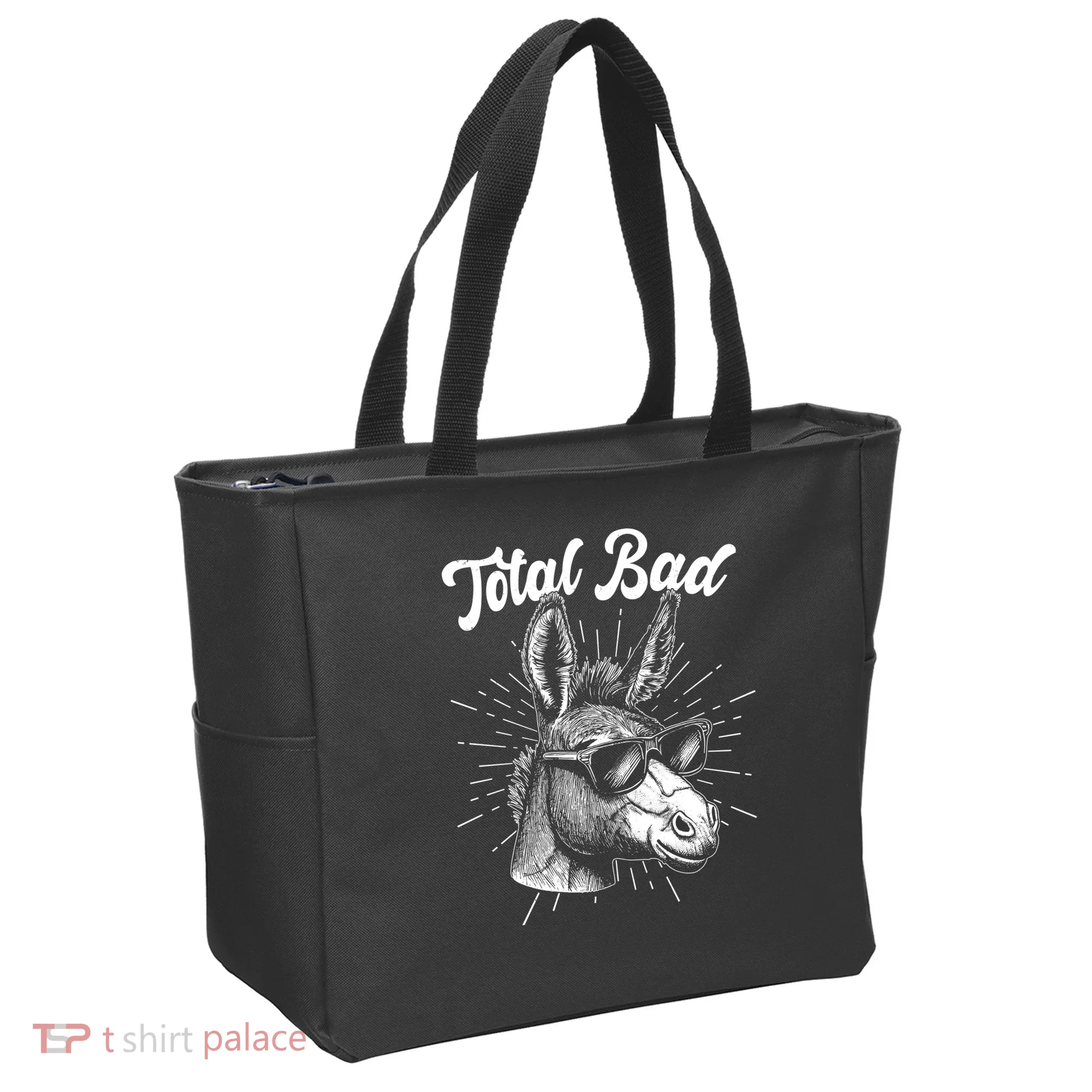 Funny Vintage Total Badass Tote Bag