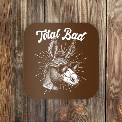 Funny Vintage Total Badass Coaster