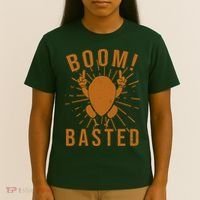 Funny Vintage Thanksgiving Turkey Boom Basted T-Shirt thumb 4