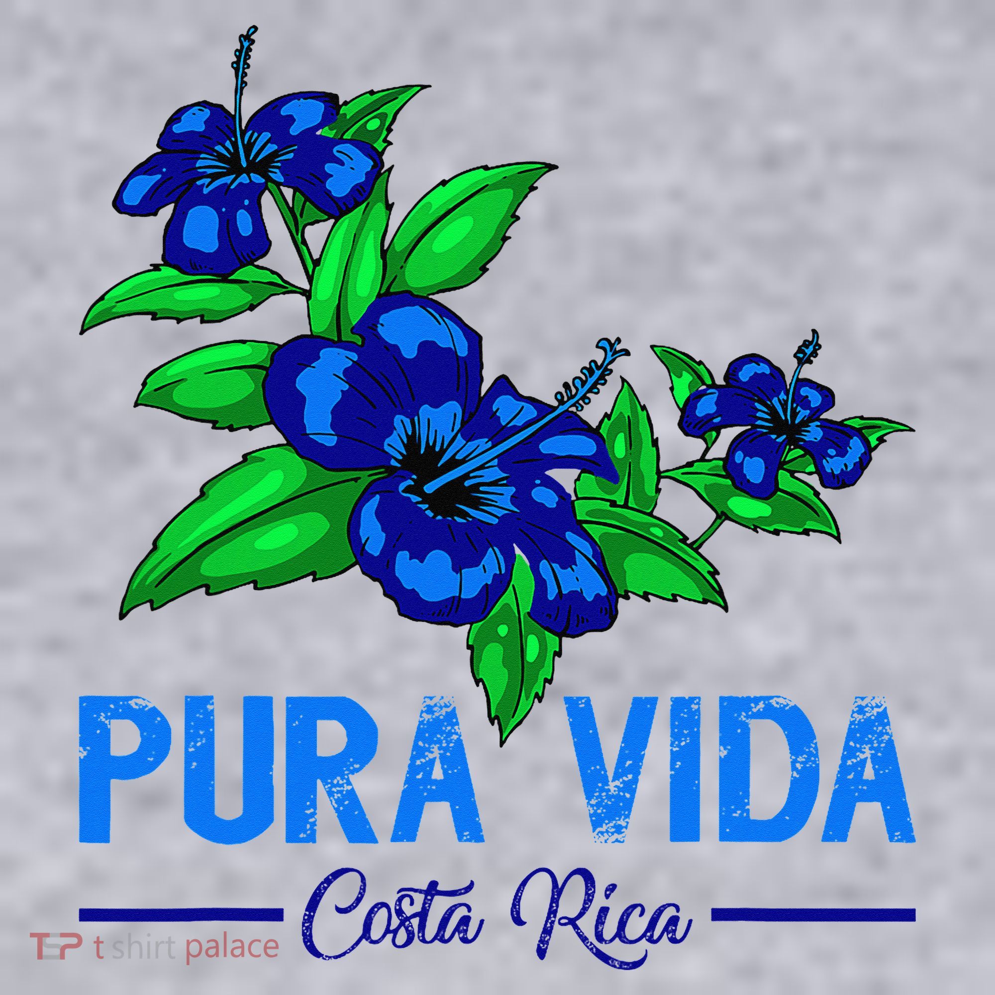 Family Vacation Tropical Flower Costa Rica Beach Pura Vida Women's Racerback Cropped Tank