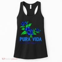 Family Vacation Tropical Flower Costa Rica Beach Pura Vida Women's Tank Top thumb 0