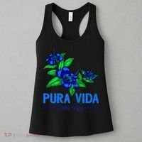 Family Vacation Tropical Flower Costa Rica Beach Pura Vida Women's Tank Top thumb 3