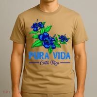 Family Vacation Tropical Flower Costa Rica Beach Pura Vida T-Shirt thumb 3