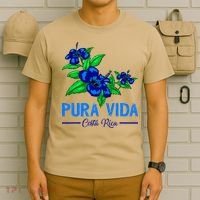 Family Vacation Tropical Flower Costa Rica Beach Pura Vida T-Shirt thumb 6