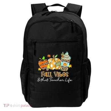 Fall Vibes & That Teacher Life Apple Pencil Pumpkin Fall Backpack