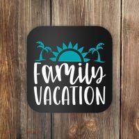 Family Vacation Tropical Beach Travel Coaster thumb 0