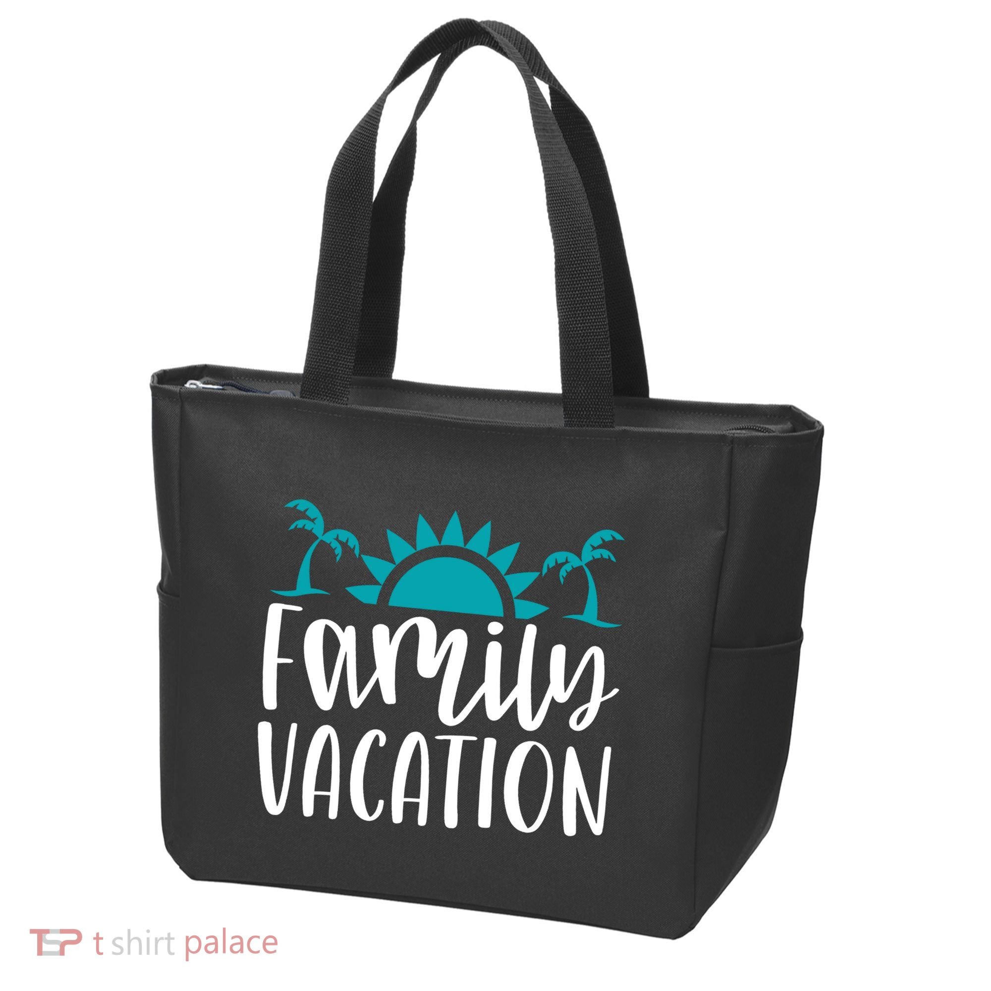 Family Vacation Tropical Beach Travel Tote Bag