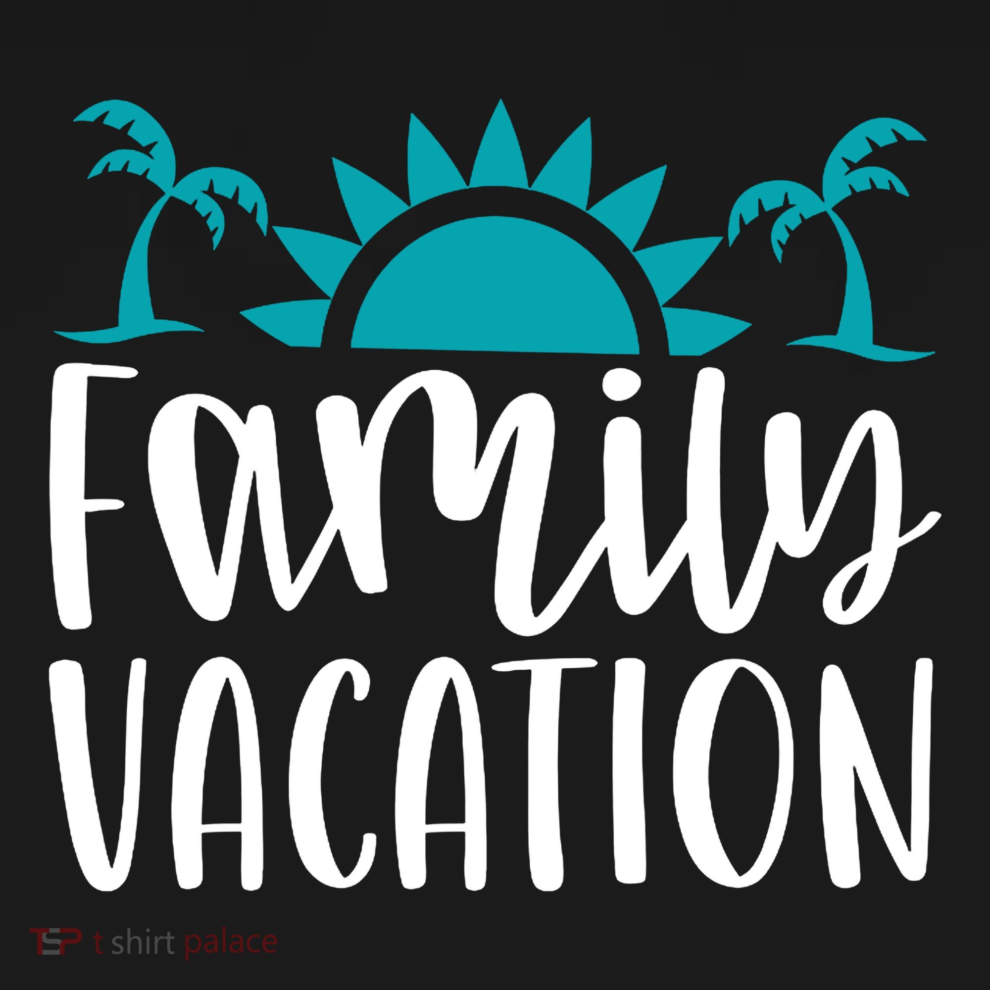 Family Vacation Tropical Beach Travel Tote Bag