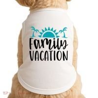 Family Vacation Tropical Beach Travel Doggie Tank thumb 0