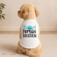 Family Vacation Tropical Beach Travel Doggie Tank thumb 2