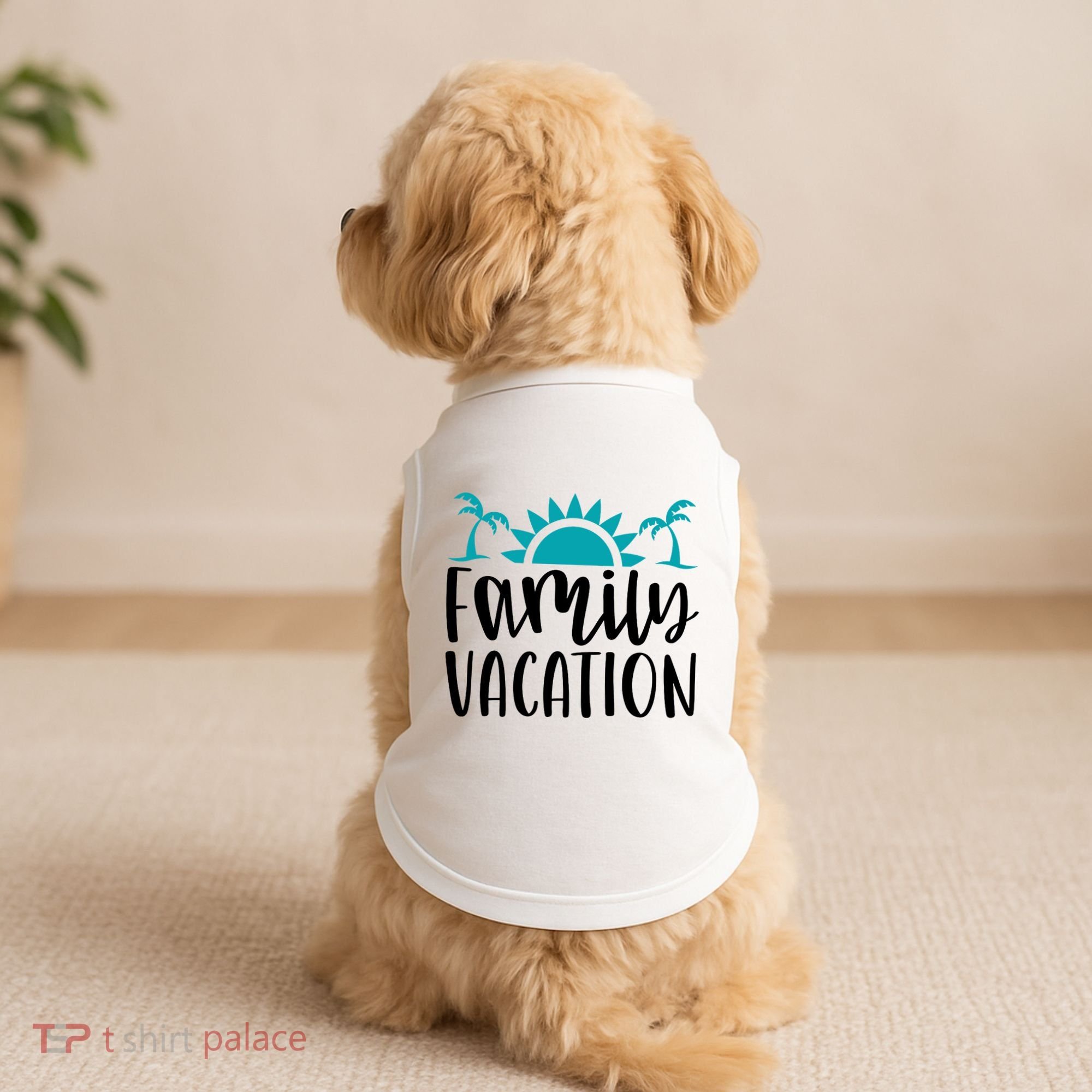 Family Vacation Tropical Beach Travel Doggie Tank
