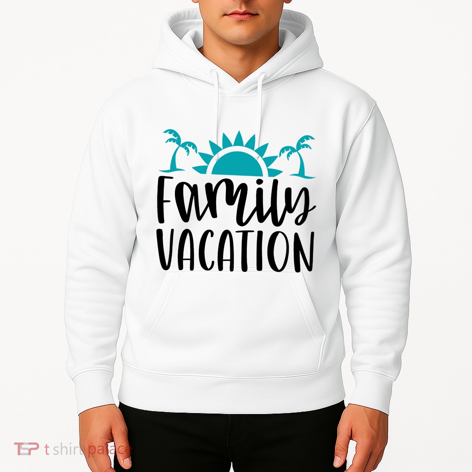 Family Vacation Tropical Beach Travel Hoodie