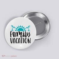 Family Vacation Tropical Beach Travel Button thumb 0