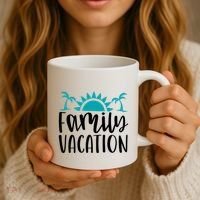 Family Vacation Tropical Beach Travel Coffee Mug thumb 3