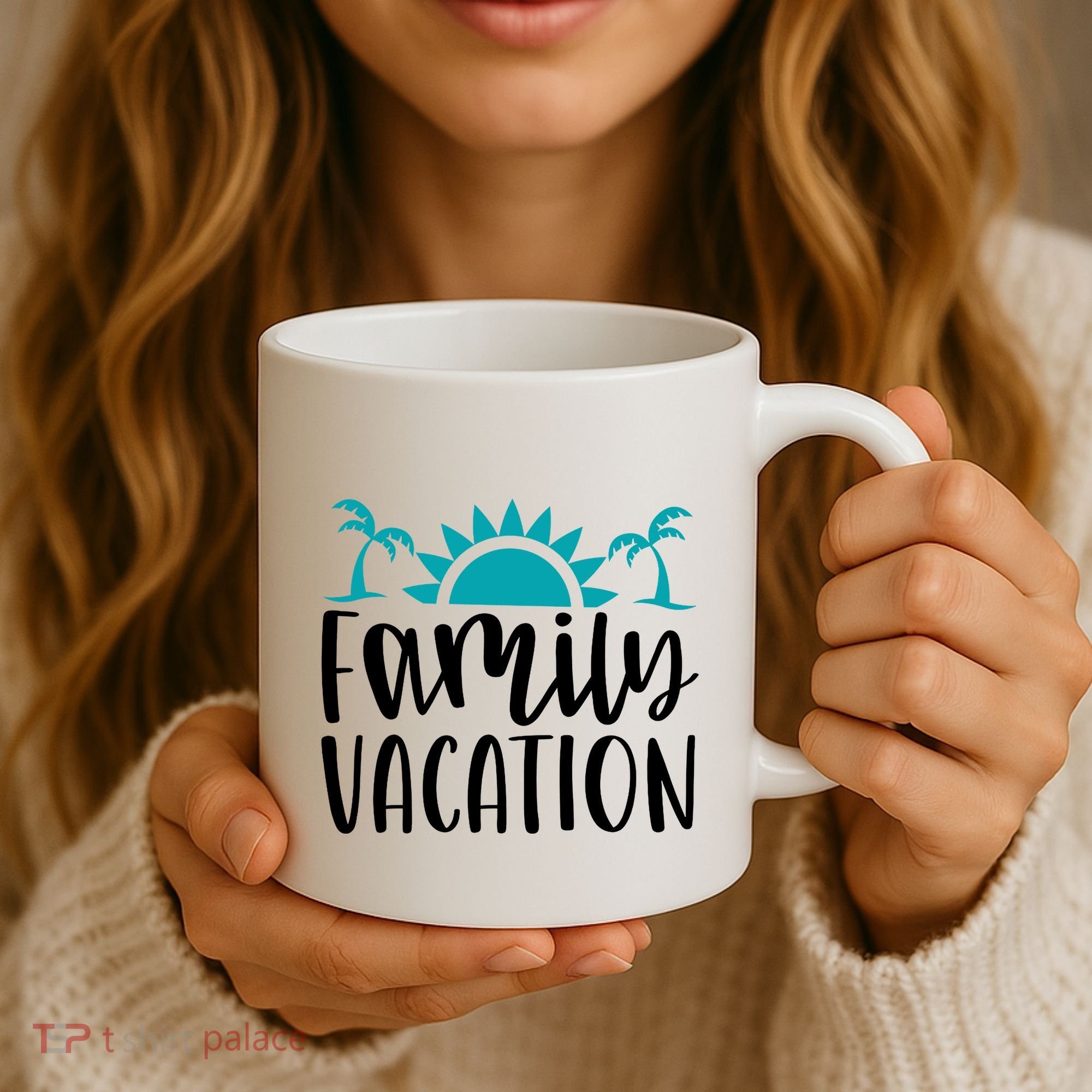 Family Vacation Tropical Beach Travel Coffee Mug