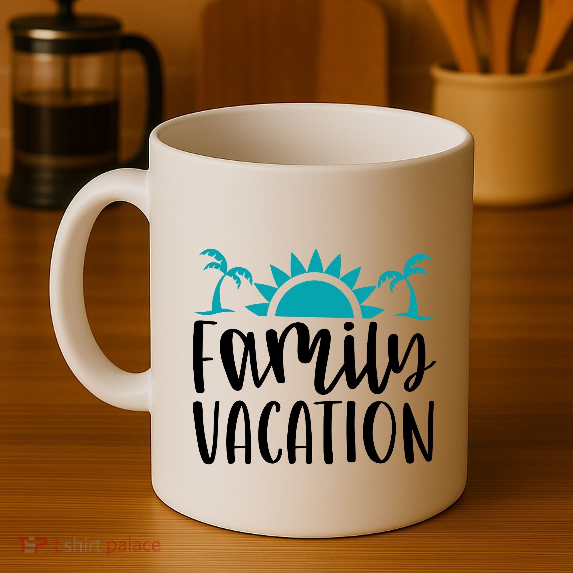 Family Vacation Tropical Beach Travel Coffee Mug