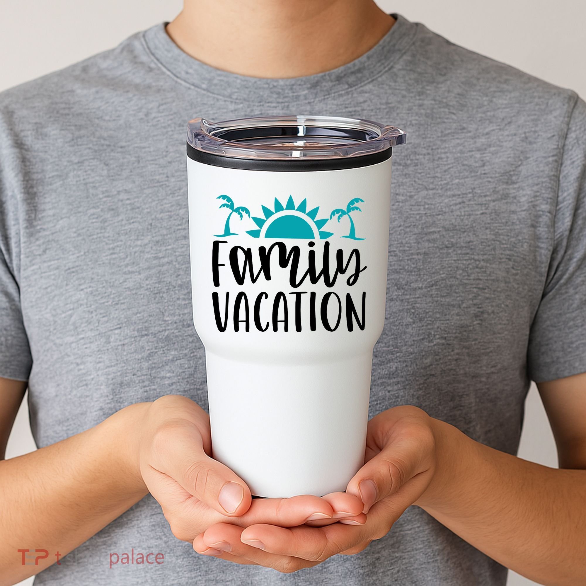 Family Vacation Tropical Beach Travel Tumbler