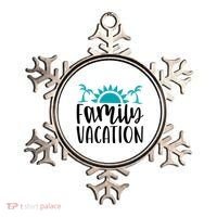 Family Vacation Tropical Beach Travel Ornament thumb 0