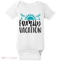 Family Vacation Tropical Beach Travel Baby Bodysuit thumb 0