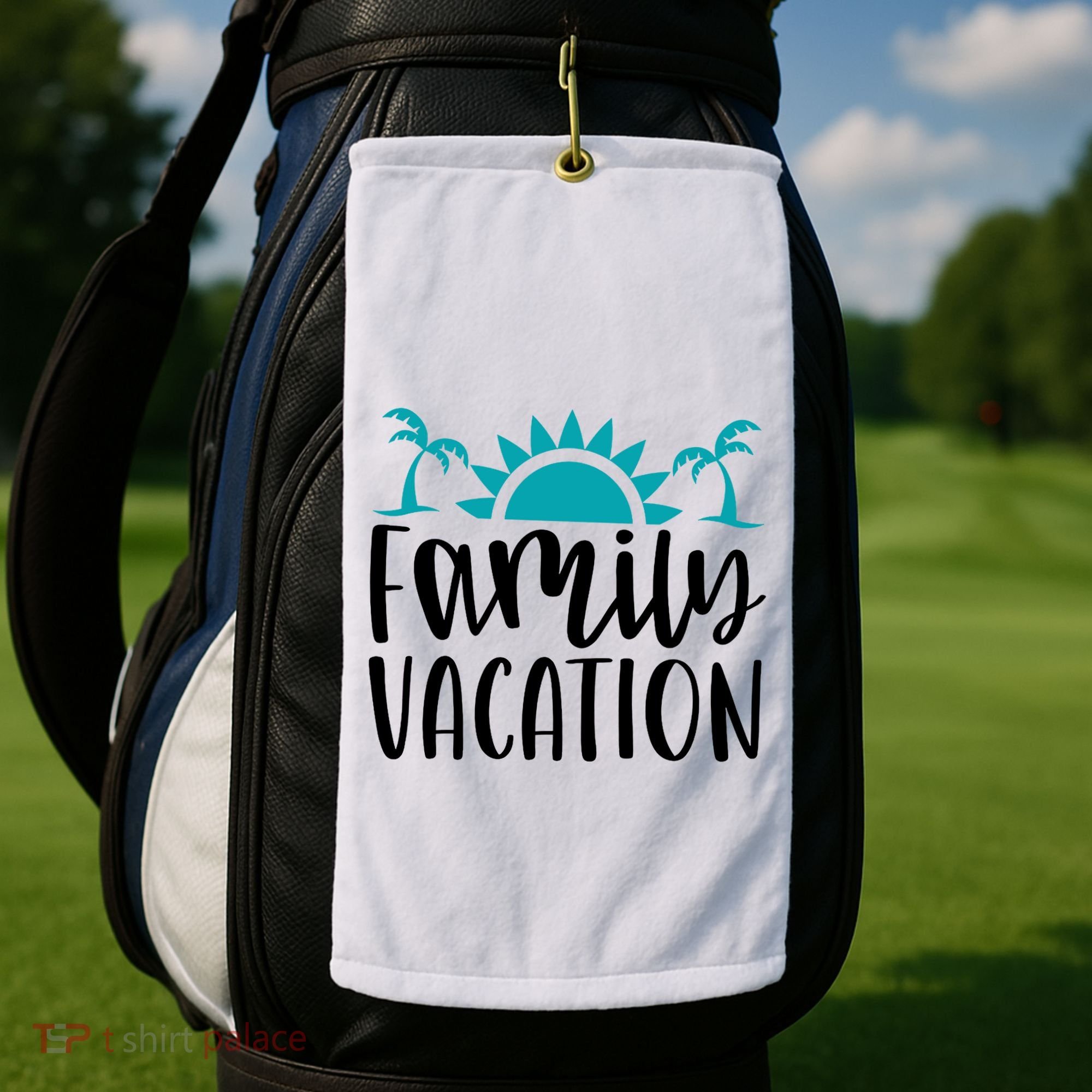 Family Vacation Tropical Beach Travel Golf Towel