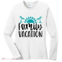 Family Vacation Tropical Beach Travel Women's Long Sleeve Shirt thumb 0