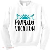 Family Vacation Tropical Beach Travel Kids Sweatshirt thumb 0