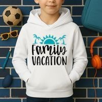 Family Vacation Tropical Beach Travel Kids Hoodie thumb 2