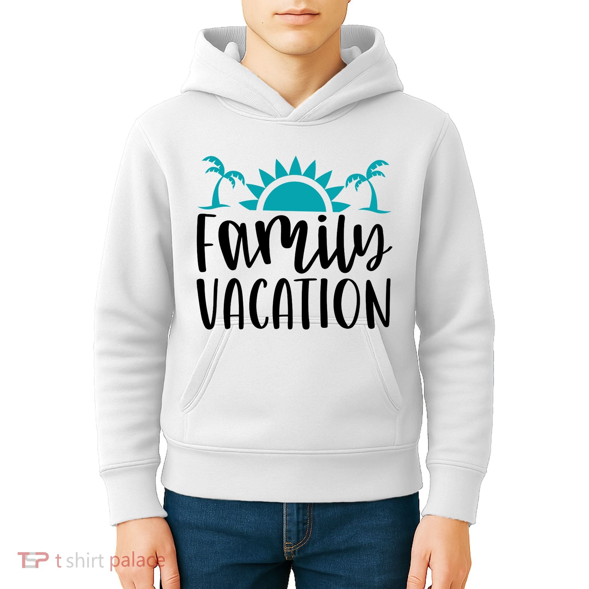 Family Vacation Tropical Beach Travel Kids Hoodie